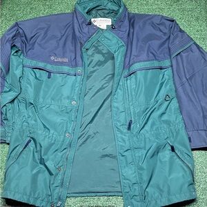 Columbia Green and Navy Jacket